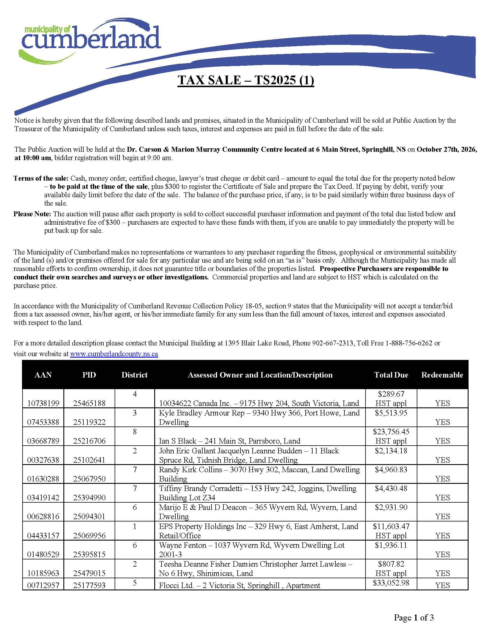 20260914 TS ad October 27 2026 TS2025 1 Page 1