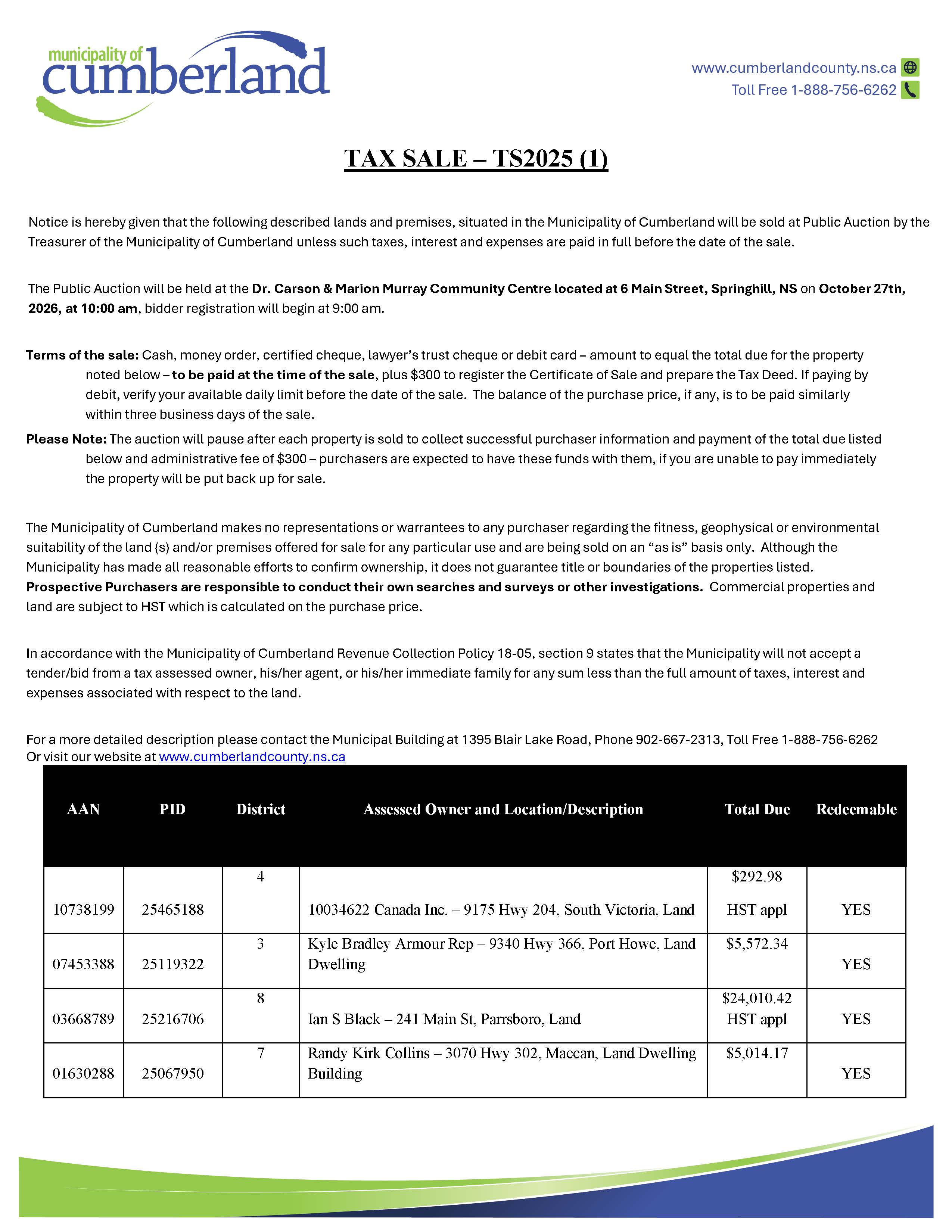 20261016 TS ad October 27 2026 TS2025 1 Page 1