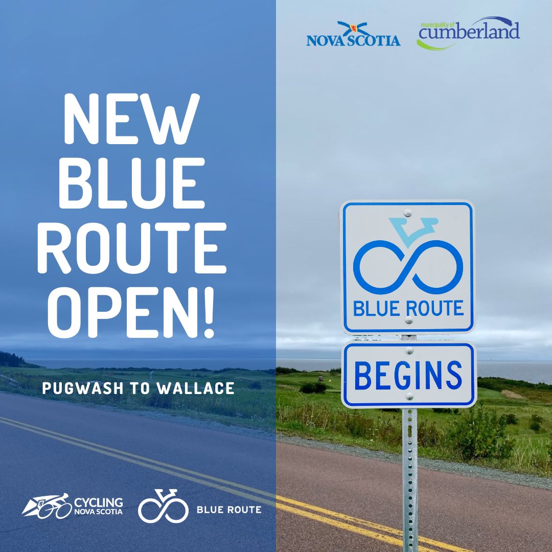 Blue Route opens for cyclists between Pugwash and Wallace