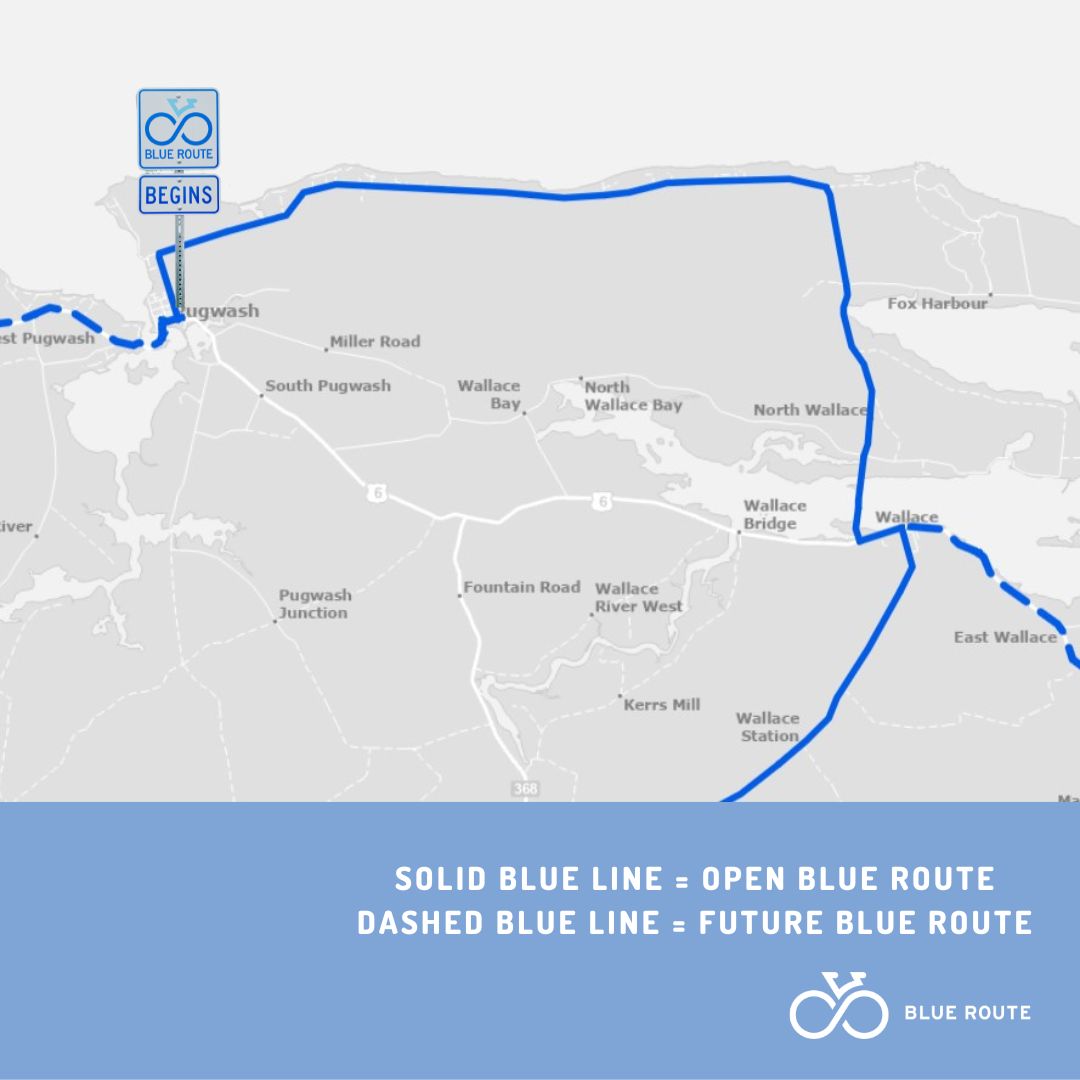 Blue Route opens for cyclists between Pugwash and Wallace