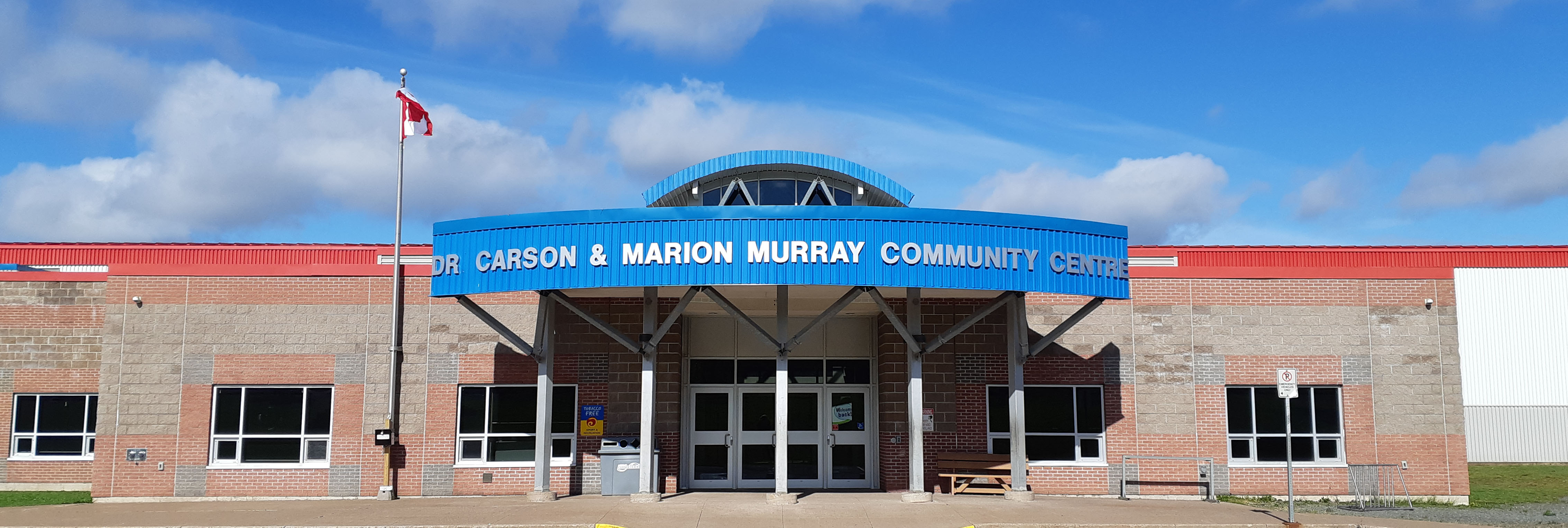 An outside look at the Dr. Carson & Marion Murray Community Centre.