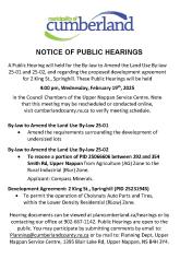 Notice of Public Hearings - Feb. 19, 2025